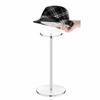 Round Hat & Wig Display Stand Acrylic Freestanding Plastic Shelf Desktop Storage Rack  Wig Showcase