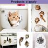 Various Cute Kitten Animal Cartoon Cat Wall Sticker 3D Vivid Baby Kid Room Bathroom Decors  Toilet Sticker