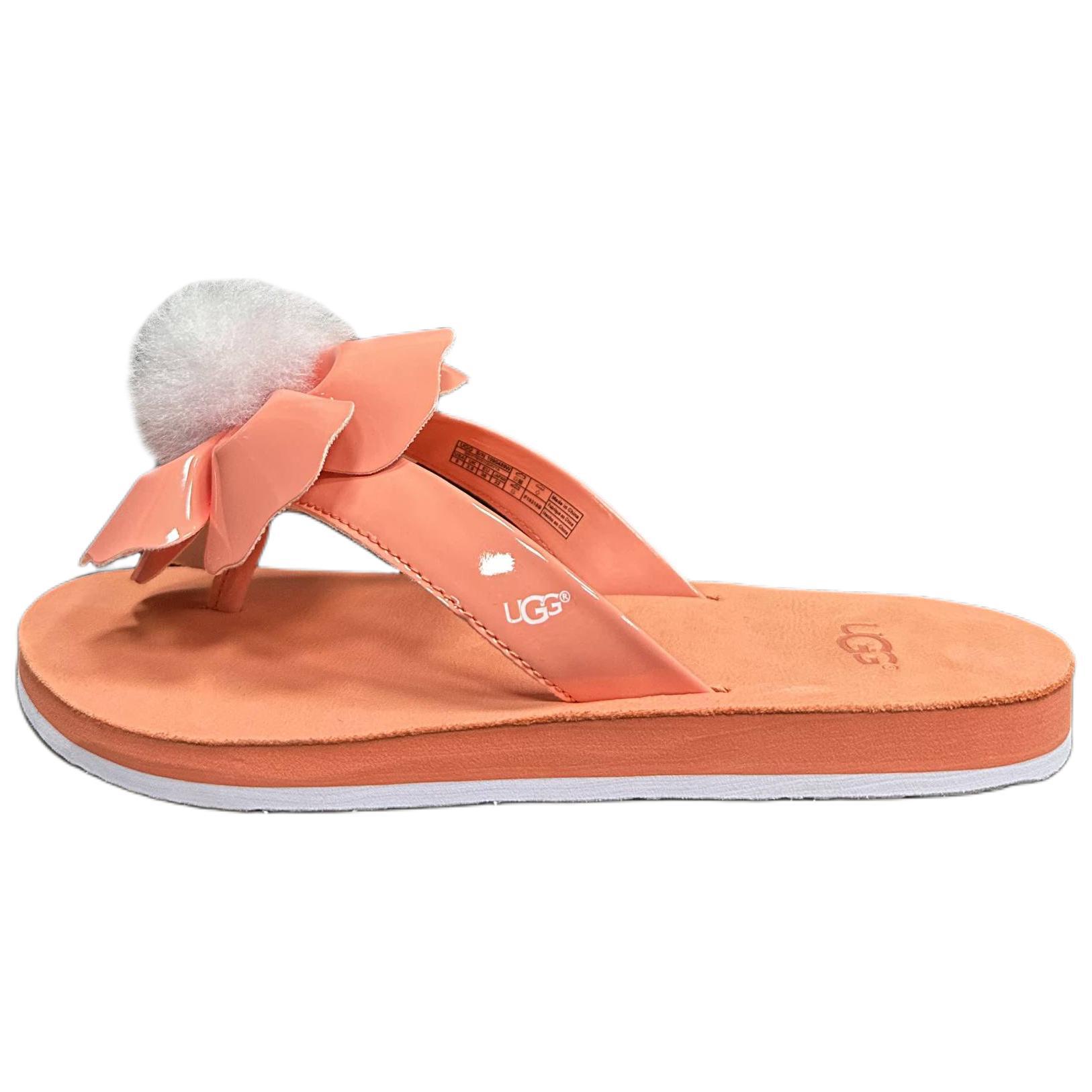 UGG Poppy Comfortable Simple Flip Flops Women Footwear Red 1090489-FCRL 39