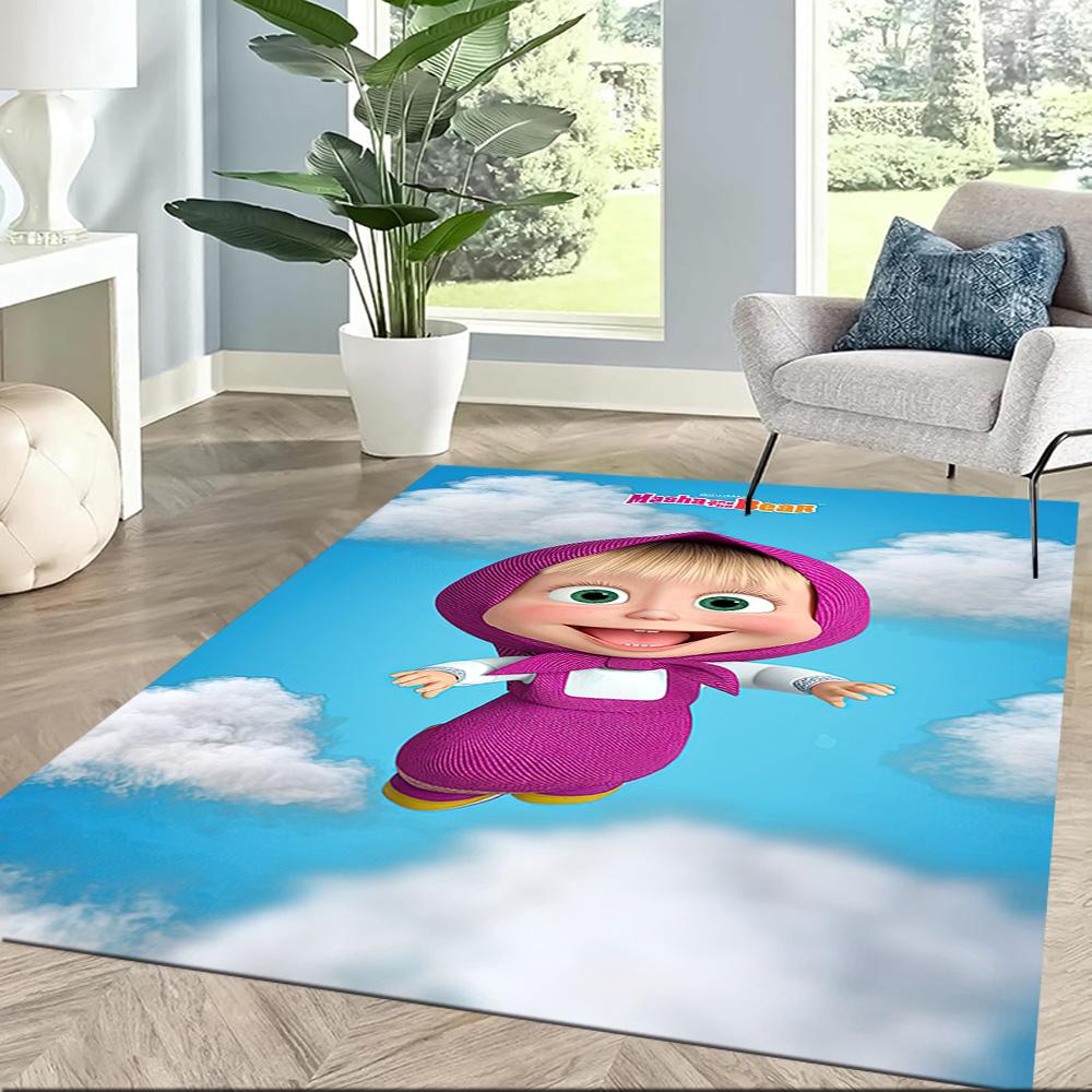Masha Bear Carpet Design for Bedrooms Outdoor Foyer Decorate Room Antislip Carpet Office Home Decor Perfect Gift for Friends & Family