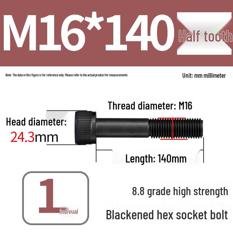 8.8 High-Strength Socket Head Cap Screw Bolt (M4-M20)