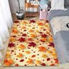 Rug Carpet Mat Non-Slip Autumn Maple Leaf Falling Area Rug Living Room Bedroom Entryway Kitchen Nursery Playroom Fall Home Decor
