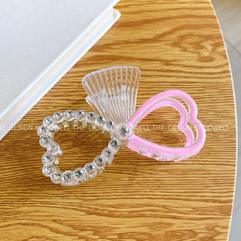 Elegant Fashion Korean Pearl Rhinestone Hair Clip For Women In Heart And Designs Bow