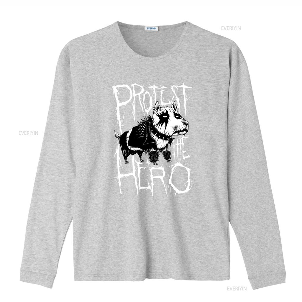 Protest the Hero Band Dawg T-shirt Metalcore Progressief Canada Metal Mode Muziek Streetwear vintage Gewassen Veelzijdig
