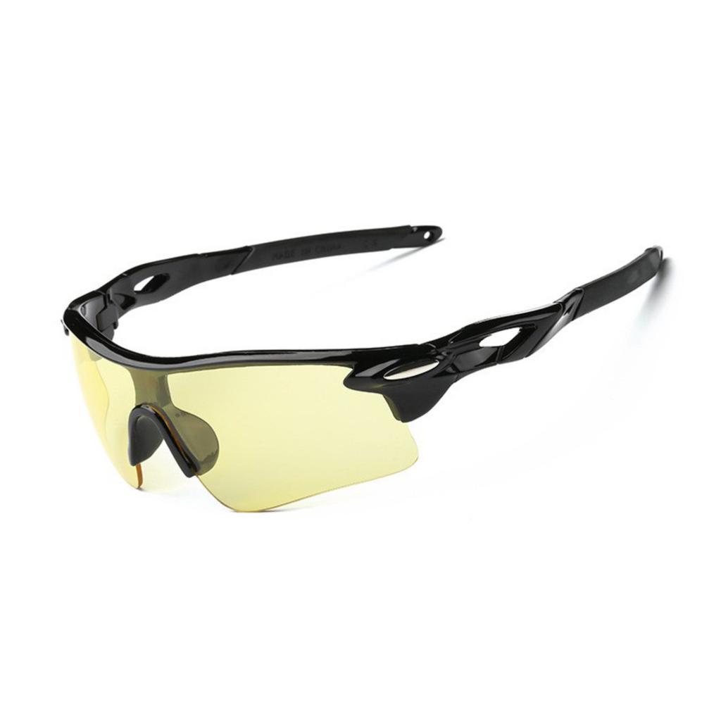 Unisex Radsport-Sonnenbrille Leichter, robuster Rahmen Polarisierte Gläser UV-Schutz Nachtsicht Geeignet für Outdoor-Sportarten