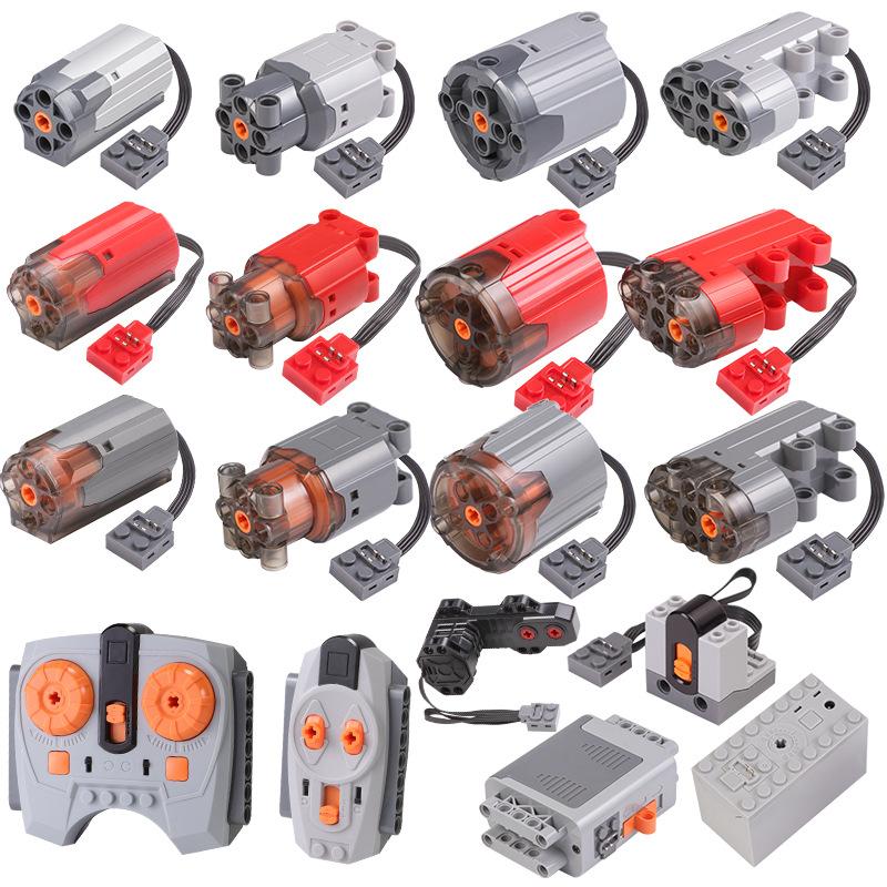 Technical Motor Parts Multi Power Functions 8293 8883 Tool Servo Train Motor PF Model Sets Building Blocks