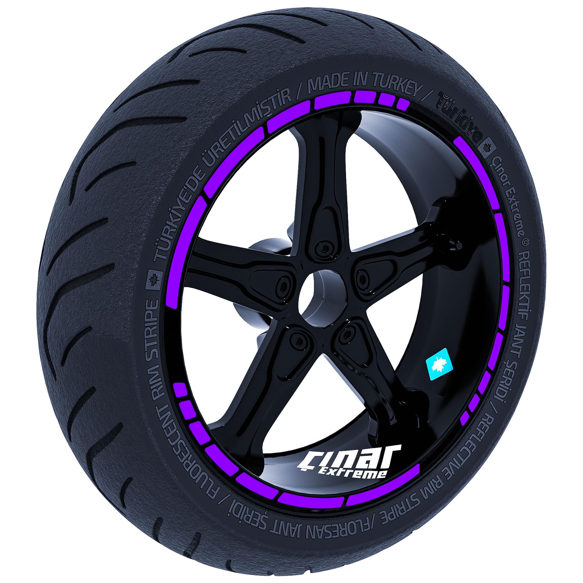 

Moto GP Style Eggplant Purple Rim Tape Wheel Stripes Decals Sticker CinarExtreme