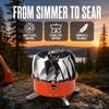 Multi-Level Cyclone Flame Camping Stove Metal Foldable Burner Portable Gas Stove  Picnic
