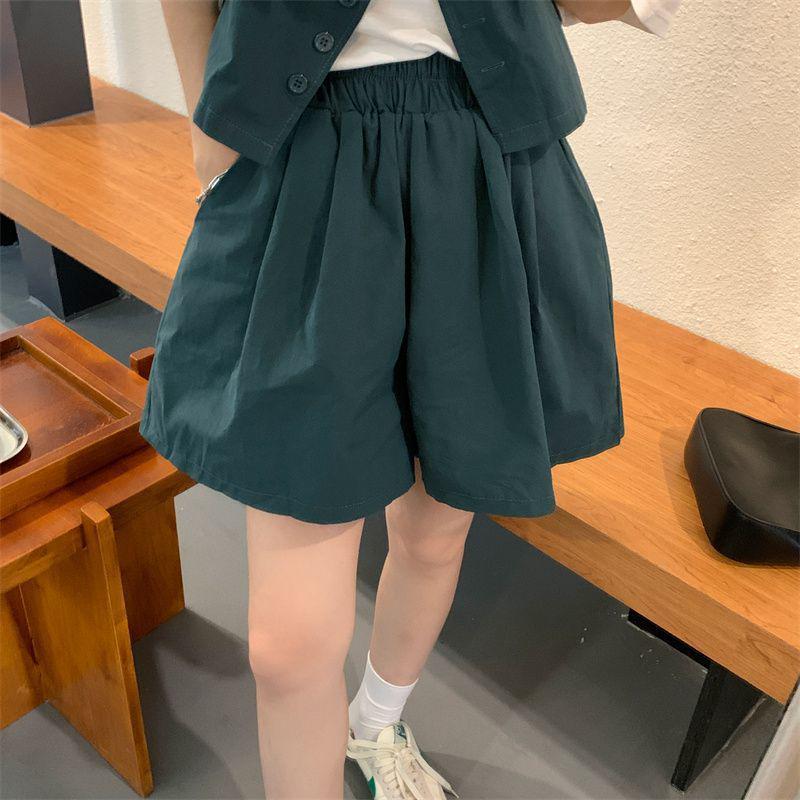 Trendy Retro Vest and Shorts Two-Piece Set - Lightweight and Stylish