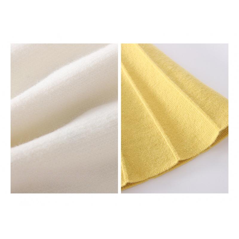 Kinder Strickkleid Neuer Stil Mädchen Obst Handgemacht Blume Set Kleid Baby Mode Kinderbekleidung Oberteil Set