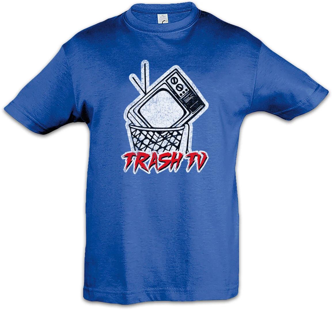 

Trash TV Kids Boys T-Shirt Television Fun Bin Garbage Criticism Nerd Criticism- 160