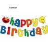 Sesame Cartoon Street Birthday Party Decoration Elmo Birthday Balloon Tablecloth Cup Plate Gift Bag Baby Shower Kid Party Favors
