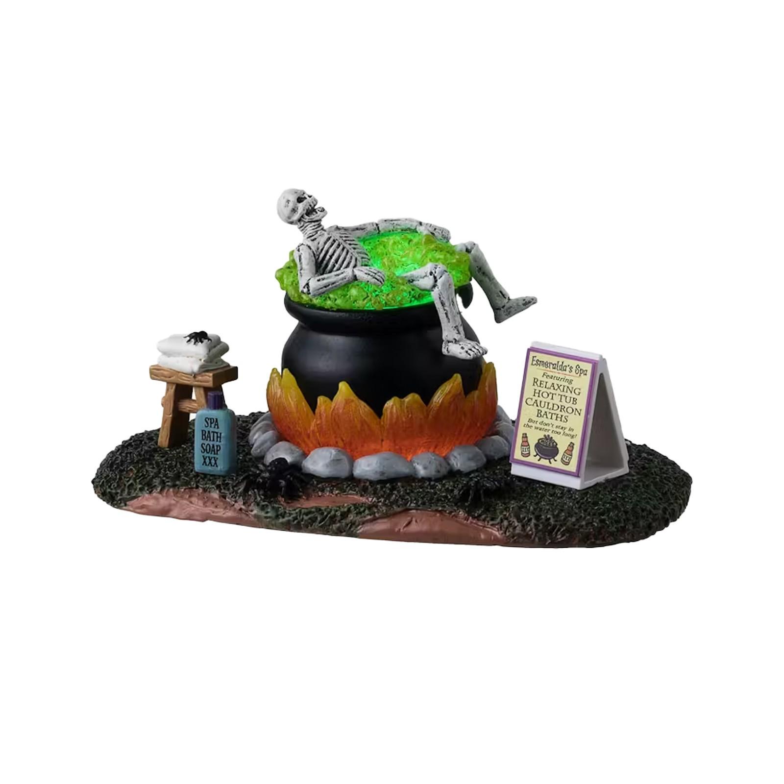 

Halloween Skeleton Pot Bath Resin Ornament One Size