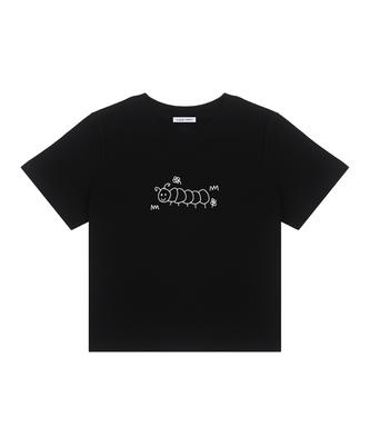 Eolaiteuaenggeul Larva Crop Tee (Black)
