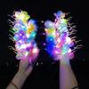 Plastic LED Glow Headband Colorful Luminous Deer Horn Hair Band  Glowing Christmas Party