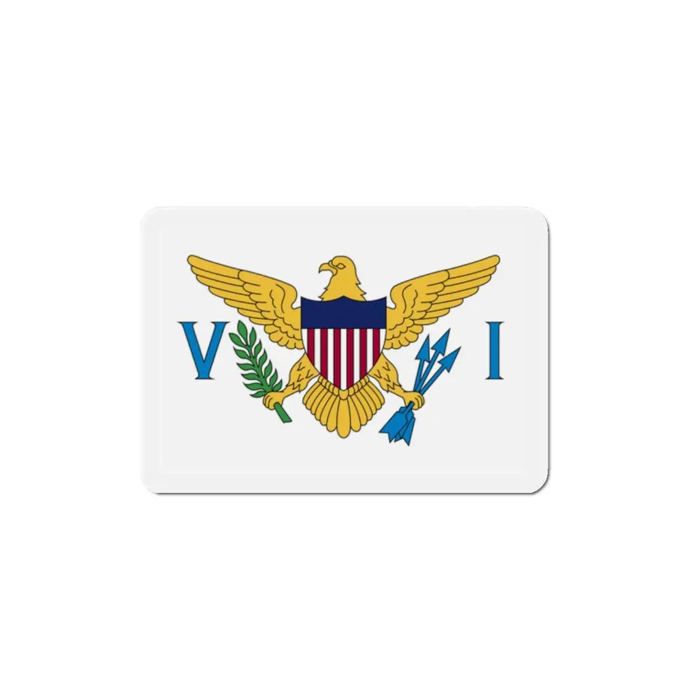 Aimant Drapeau - Multicolore - Îles Vierges Des États-Unis - 7 Cm - 50 Pièces - Résine Synthétique