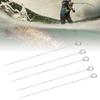 Stainless Steel Fishing Bait Eye Pins Long Needle Flatlock Findings Accessories(50mm )