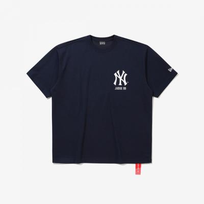 New Era New York Yankees T-Shirt Spielerunterschrift Marine