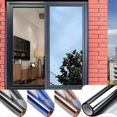 FensterTönungsAufkleber Fenster SichtschutzFolie UV-Schutz Tapete Anti-Spähen WärmeDämmung Elektrostatische Adsorption Zuhause