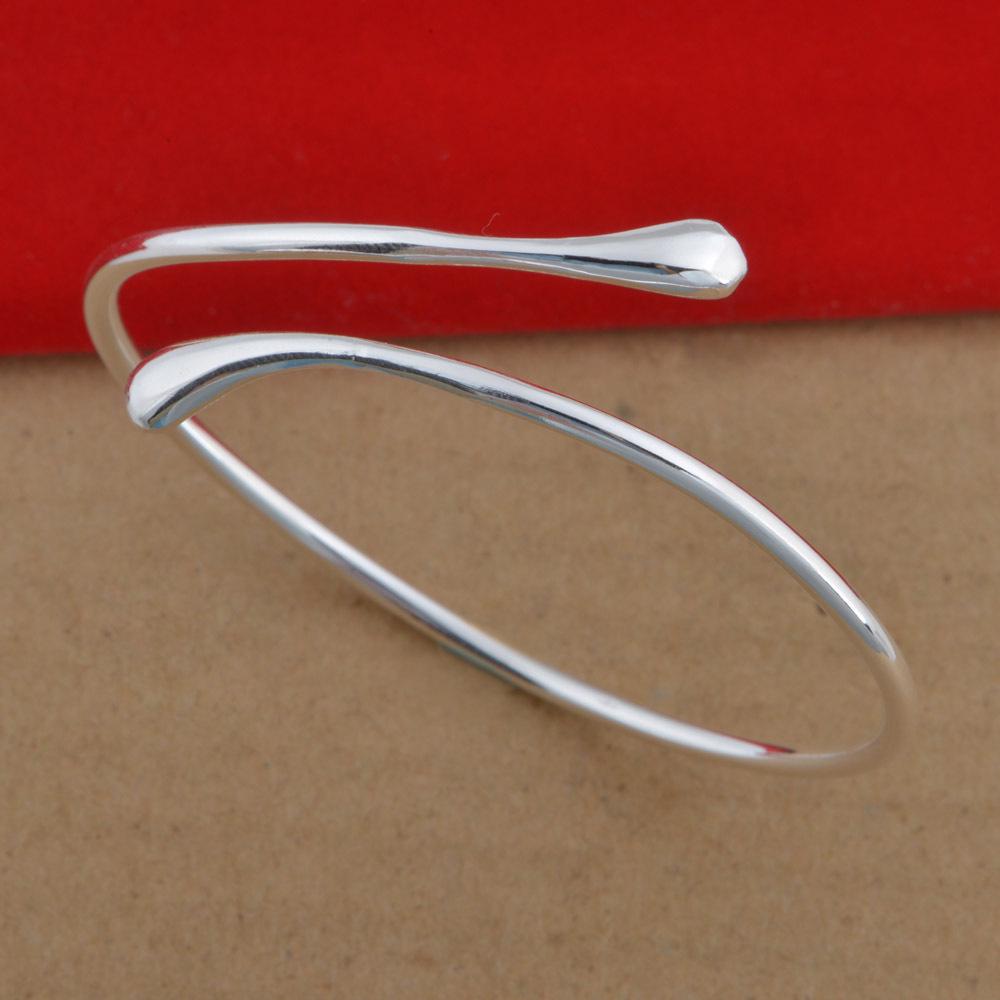 Stylish European & American 925 Silver-Plated Water Drop Earrings with Ear Hooks