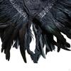 Feather Cape Plume Gothic Scarves Accs Witch Shoulder Black Swan for Halloween Cosplay Party