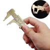 1pc Mini Brass Vernier Caliper 80/100mm, Dual Scale MM INCH for Precision Measurement, Jewelry Woodworking Craft Tool