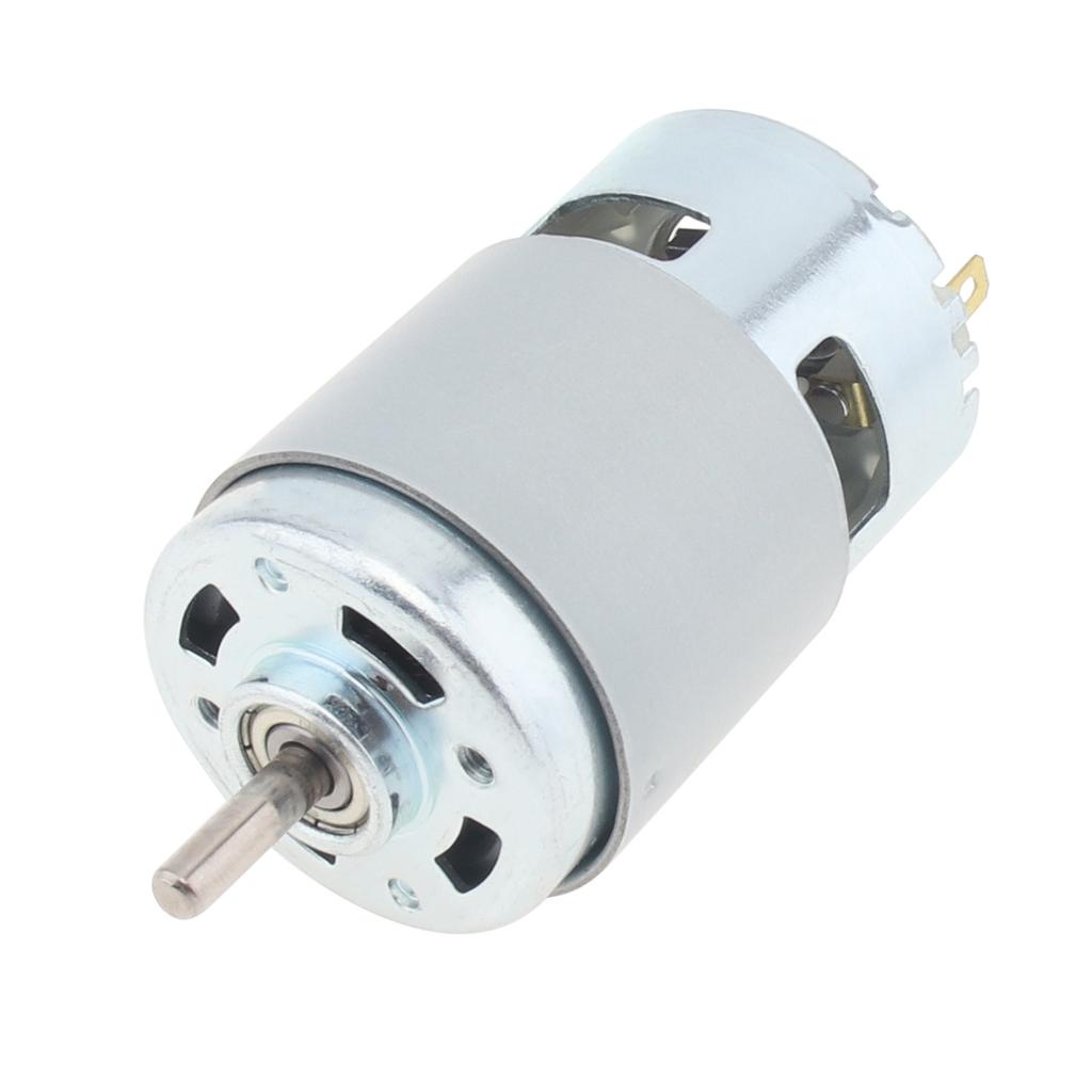 775 DC Motor 12V 3000-15000RPM High Speed Large Torque Motor for Small Drill/Micro Machine Tool with Ball Bearing and Fan Blades