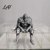 Detailed Medieval Soldier Model 3D Printed Resting Knight Figurine Edge Sitting Dark Fantasy Personalized Gift for Him Statue Armored Warrior Shelf