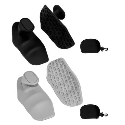 Yousheng 2 Pairs Weight Lifting Grips Anti-Slip Men Women Gym Workout Grips Hand Palm Protection Dumbbell Pull-Up Exercise Training Fingerless Gloves