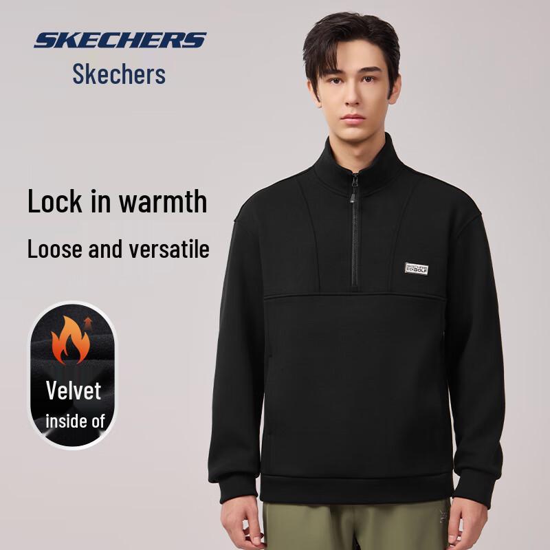 Skechers Unisex Half-Zip Fleece Sweatshirt
