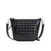 Guangzhou Luggage Fashion High Sense Shoulder Leather Messenger Bag, Woven Messenger Bag Women's Versatile Dumpling Bag