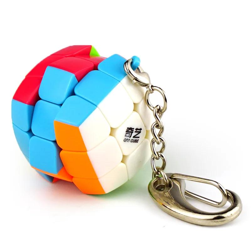 Mini Magic Cube Decompression Puzzle Keychain Professional Cubing Speeding Educational Toys Cubes Pendant for Adults/ Children