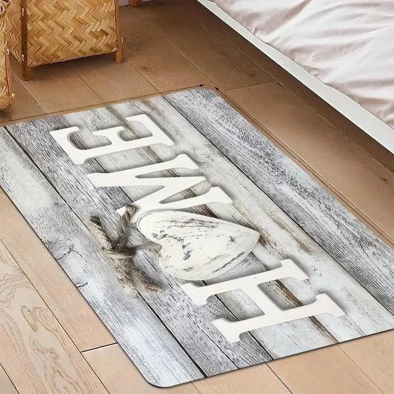 1PC Flower and Bird Pattern Door Mats Kitchen Rugs Non-Slip Pop Design Bedroom Rugs Bath Mat Carpet for Home Sink Laundry Decor
