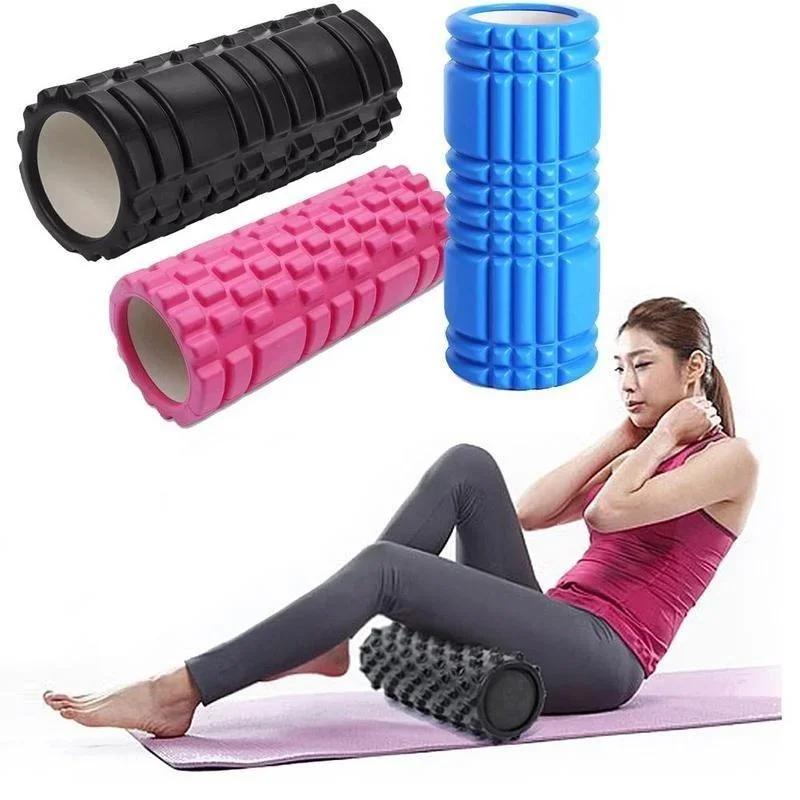 33x14CM Hollow Mace Yoga Column Fitness Foam Roller Muscle Relaxation Massage Roller Mace Roller