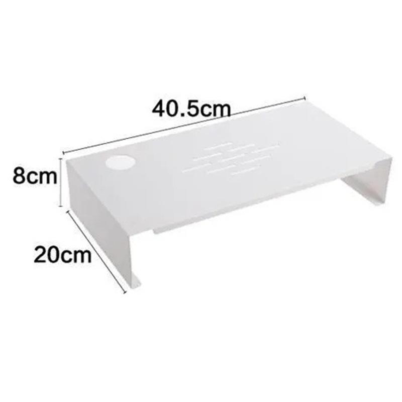 Metal Monitor Stand & Storage Shelf for Desktop and Laptop
