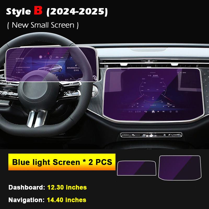 Tempered Glass Screen Protector for Mercedes-Benz E-Class AMG W214 S214 W213 S213 Car GPS Navigation Center Touch Dashboard