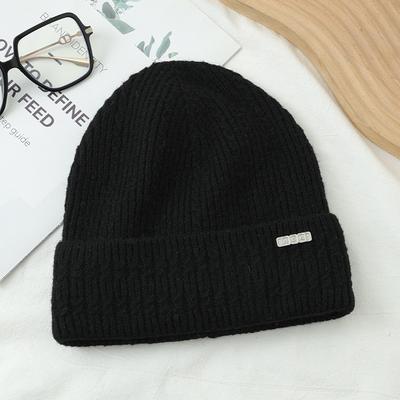 Autumn and Winter Hats Women's Big Head Circumference Headgear, Ear Protectors, Warm Knitted Wool Hats, Fashionable and Versatile Cold Hats