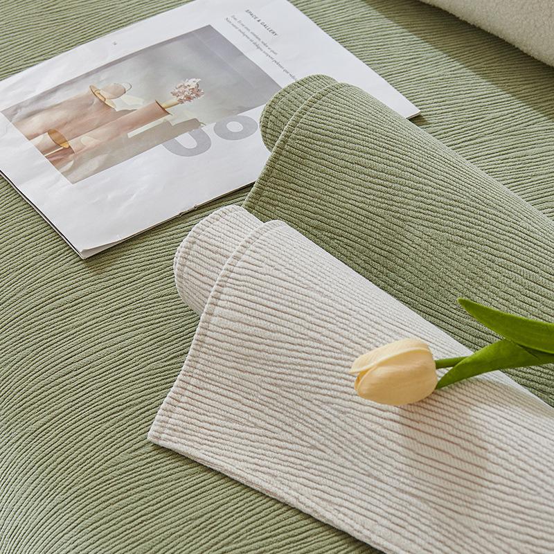 Solid Color Chenille Sofa Cushion, All-Season Non-Slip Cushion, New Model In  1 10 2 10 3 Sofa Cover Towel