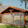 Rainproof PVC Transparent Patio Roll-up Curtain Enclosure, with Brown Edges and Metal Grommets, 0.5mm Thick, Size 8*20 Ft