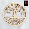 New Wooden Wall Sign Flower of Life Shape Laser Cut Wood Wall Decor Coasters Craft Making Sacred Geometry Meditation Ornament