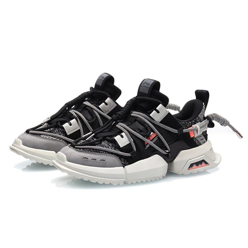 Li Ning Chunky Sneakers Women's Low Top Black/White AGLP088-3