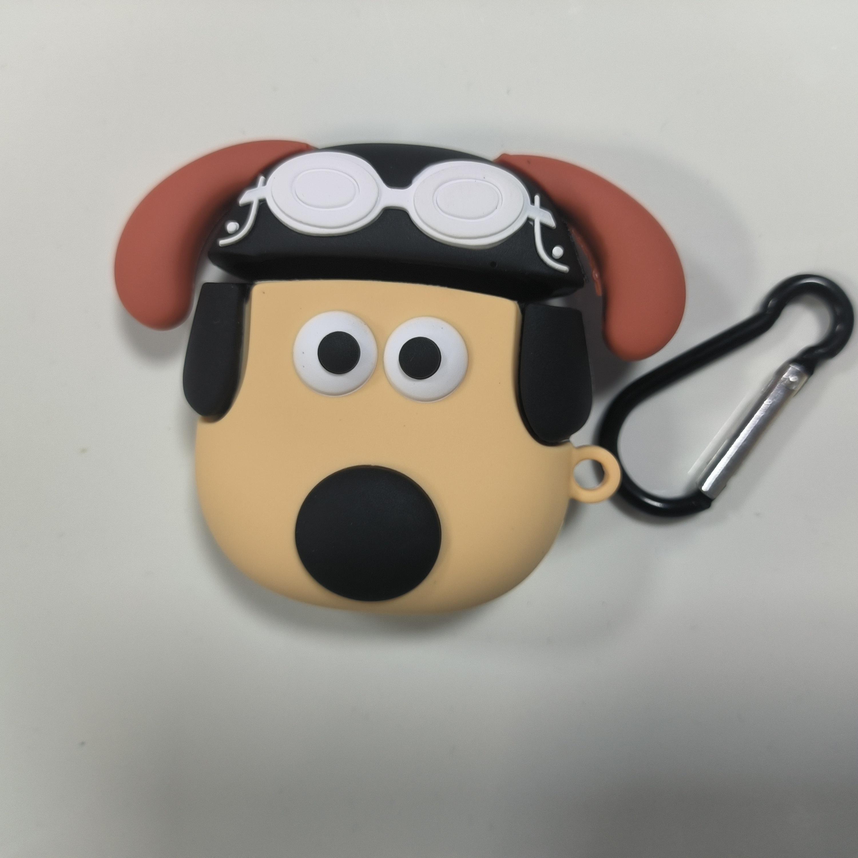 

For Airpods 4-Cartoon Dog Pilot Silicone Protective Case for AirPods 1/2, Creative Earphone Cover for AirPods Pro/Pro 2