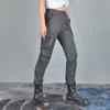 Motorcycle Four-season Anti-drop Riding Pants, Retro Casual Breathable High-waisted Female Knight Locomotive Anti-drop Pants