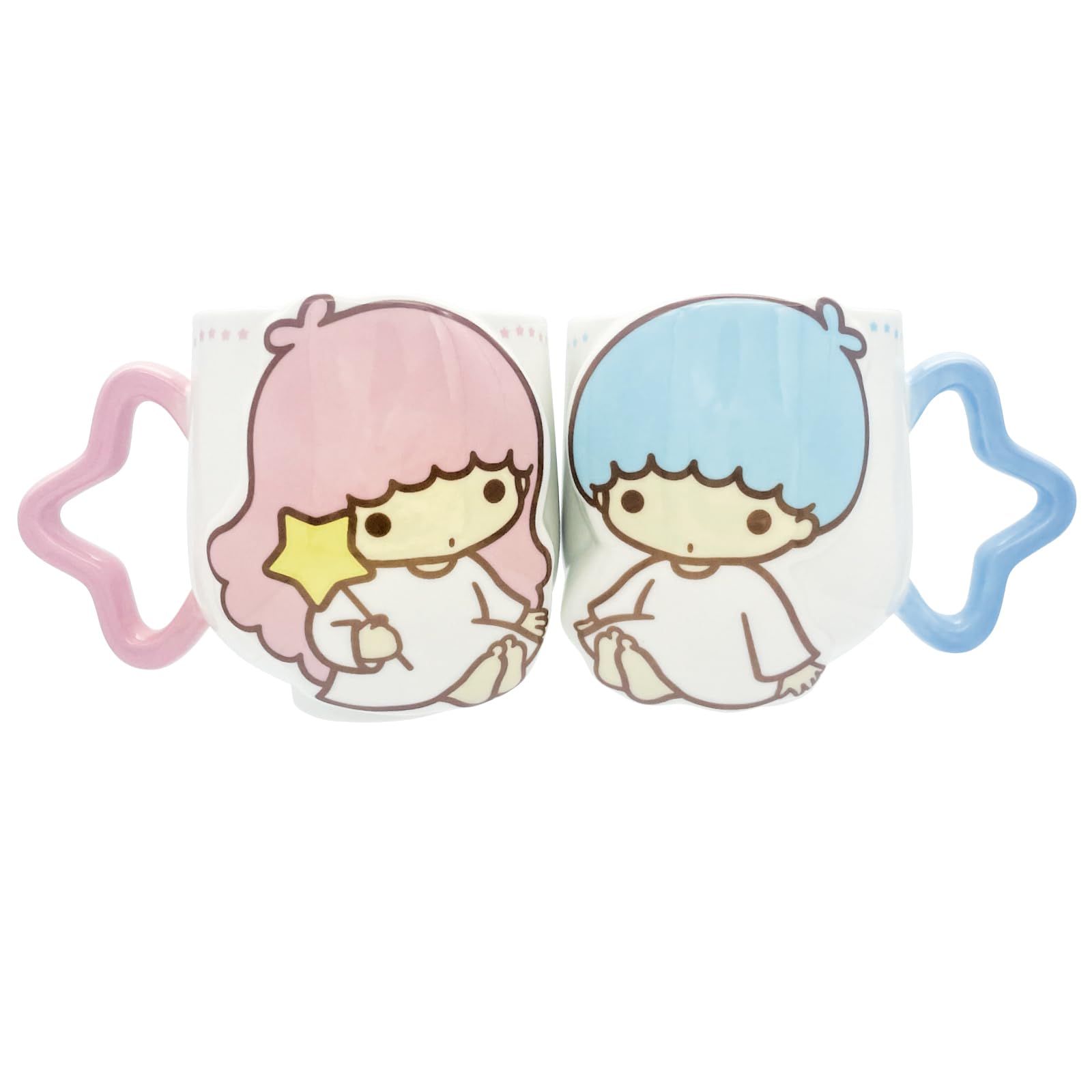 

San Art Sanrio Little Twin Stars Кики и Лала Пара Звезд SAN4944 Кружки, 11x9см, Ручка, Белый,