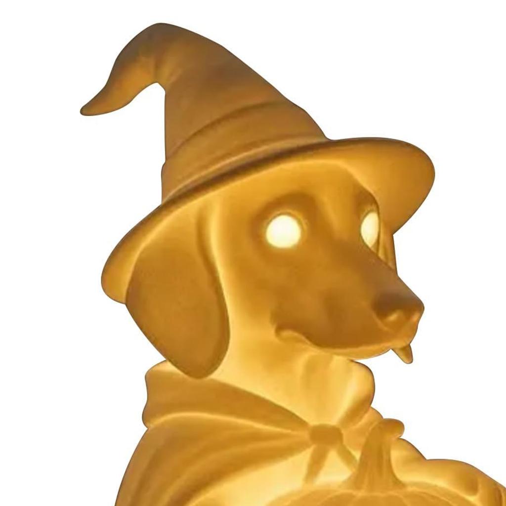 Halloween Decorations Cute Halloween Nightlight LED Ghost Dog Lamp Ghost Puppy Night Light for Home Bedroom Party Decorations