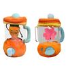 Carrot Blender Plush Toy Fun Drawstring Rotating Stuffed Vegetable Doll 6 Inches Interactive Wind-up Carrot Juicer Plushie Carrots Backpack Decor