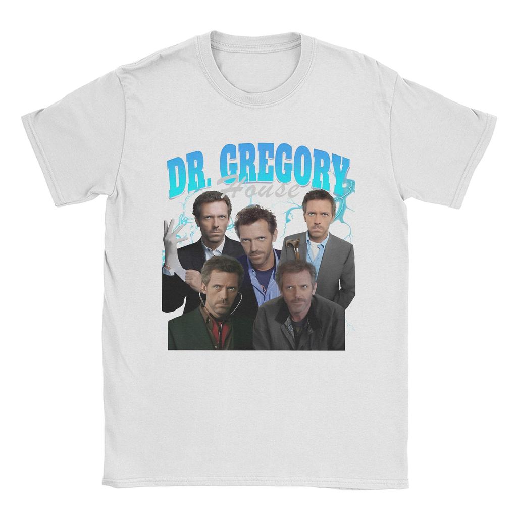 Men's House M.D. Dr Gregory House T Shirt TV Series 100% Cotton Clothes Funny Short Sleeve Round Neck Tees Plus Size T-Shirt