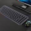 Wireless Keyboard with 2.4G Receiver 75% Compact 84 Keys Silent Scissor   Keyboard for Desktop PC Laptop Support for   System