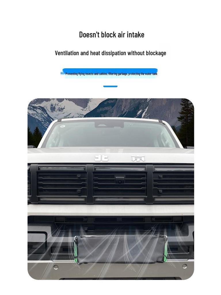 Detachable Insect Net Grille for BJ40 Beijing 25 Off-road, No-Disassembly Required