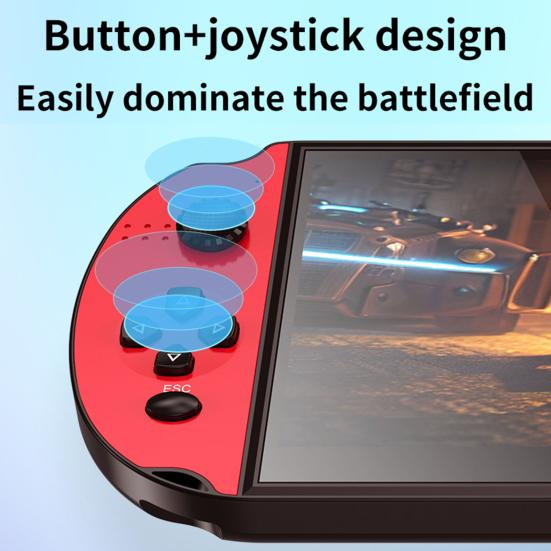 7palcová ruční herní konzole X12 Plus s podporou 9 simulátorů Kamera s AV výstupem Elektronická kniha Duální joystick Přenosné děti Dospělí Přehrávač videoher